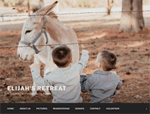 Tablet Screenshot of elijahsretreat.com